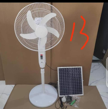 BRAND NEW SOLAR RECHARGEABLE STANDING FAN