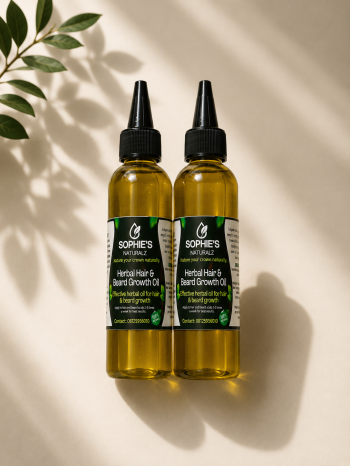 Natural hair and beard growth oil