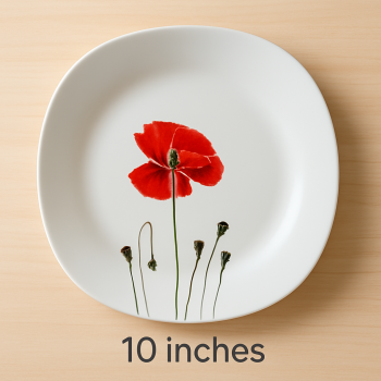 6 Pieces Enamel plates